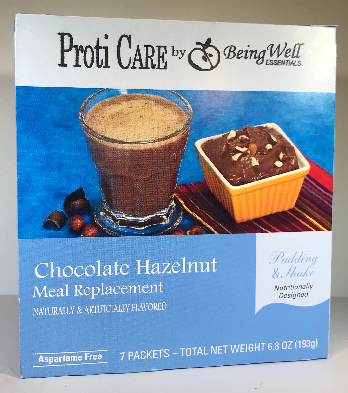Proti Care Meal Replacement Pudding & Shake - Nine Flavors- Aspartame Free - 7 servings - 100 calories -15g protein