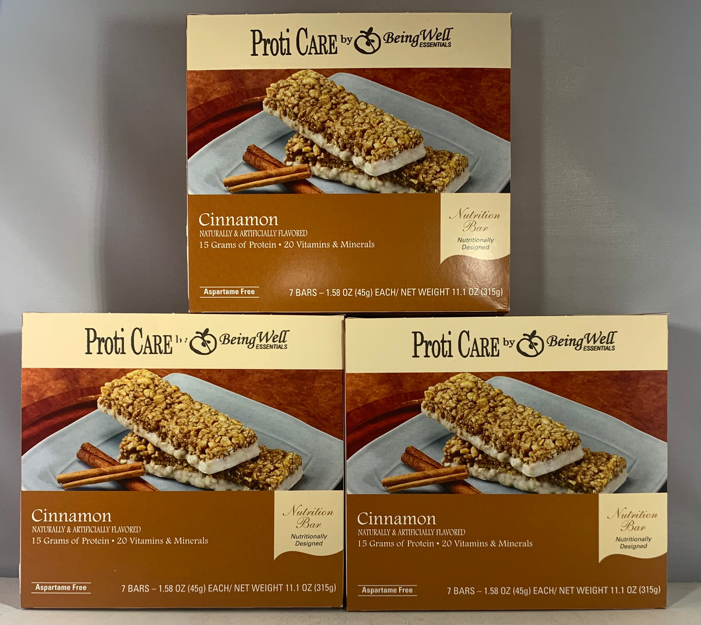 Proti Care Bar Triple Boxes -  7 servings - Multiple Flavor Options