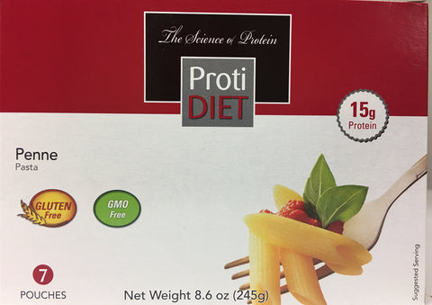 Proti Diet High Protein PENNE Pasta - 15g protein - 7 servings - only 2 net carbs - Gluten FREE - GMO Free - DISCONTINUED - LIMITED STOCK AVAILABLE