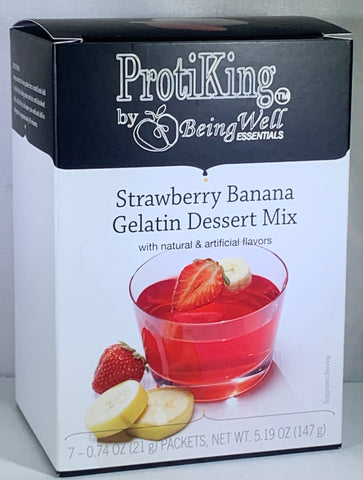 Proti King Strawberry Banana Proti-15 Gelatin - 7 servings per box