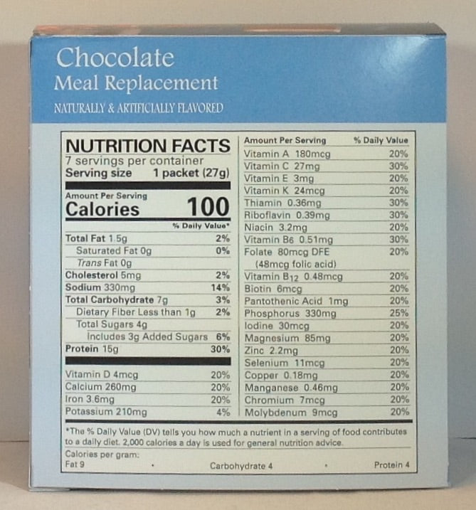 Proti Care Meal Replacement Pudding & Shake - Nine Flavors- Aspartame Free - 7 servings - 100 calories -15g protein