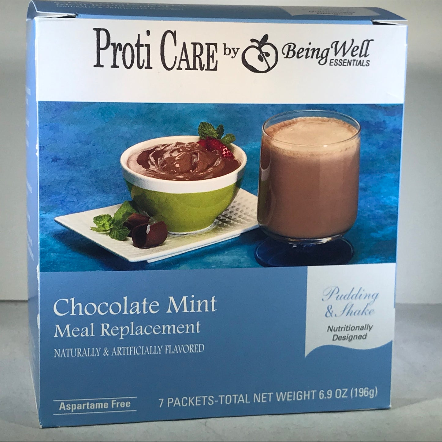 Proti Health Care Meal Replacement Pudding & Shake - Full Case of 40 Boxes - Aspartame Free - 280 servings TOTAL/7 servings per box- 100 calories & 15g protein per serving
