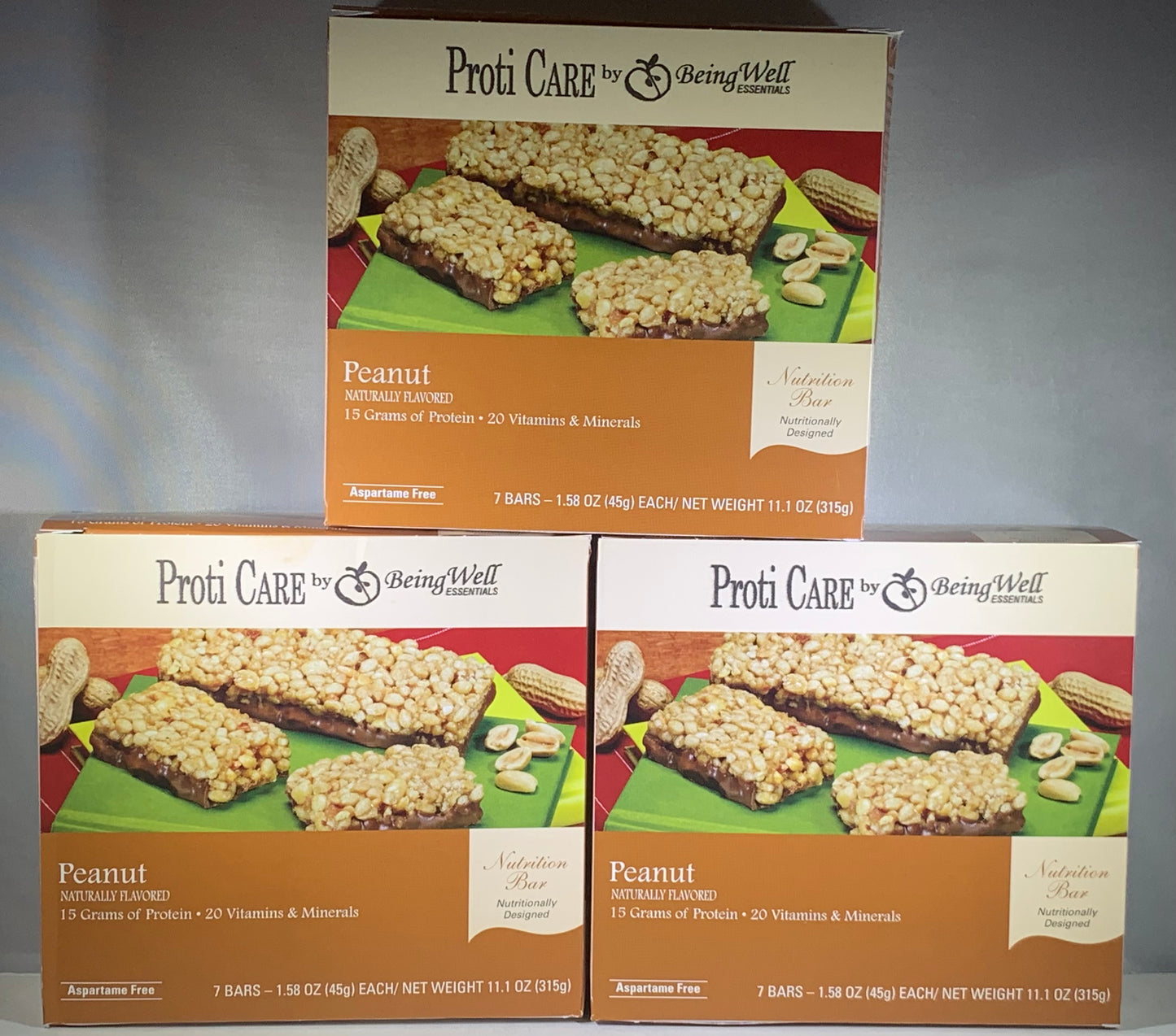 Proti Care Bar Triple Boxes -  7 servings - Multiple Flavor Options