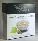 Proti King Oatmeal - SEVEN servings per box MAPLE BROWN SUGAR or APPLE CINNAMON