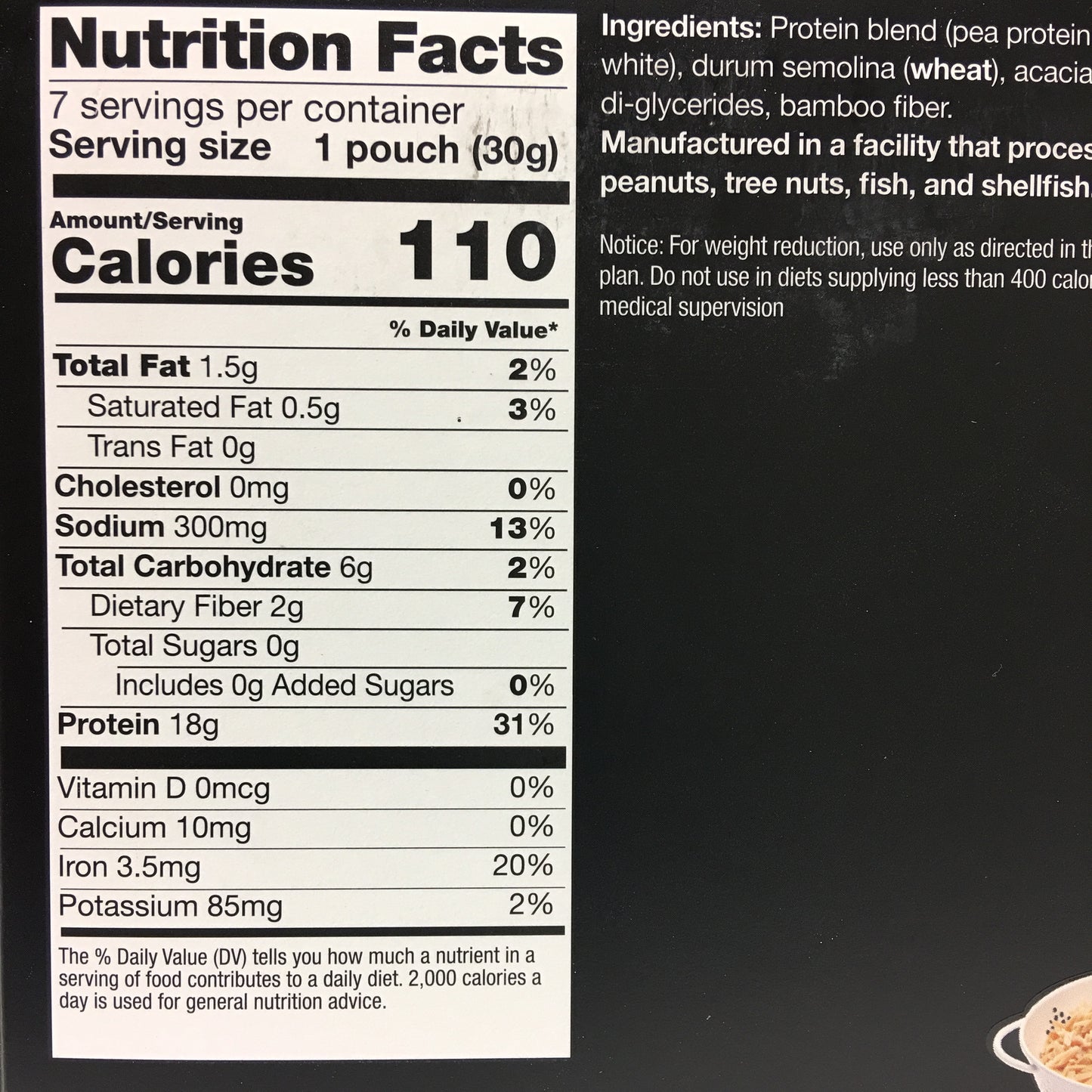 Proti King High Protein ORZO High Protein Pasta CURRENTLY ON BACK ORDER - 18g protein - 7 servings - only 4 net carbs