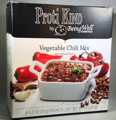 Proti King High Protein Vegetable Chili Mix - 4 servings per box - 12 g protein per serving