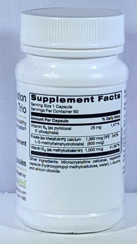 Essential Methylation B-vitamin Trio - 60 capsules