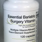Bariatric Multivitamin with Iron – High Potency post surgery Supplement - 28 Essential Nutrients - Highly Bio-Available Formula -120 Capsules by Being Well Essentials
