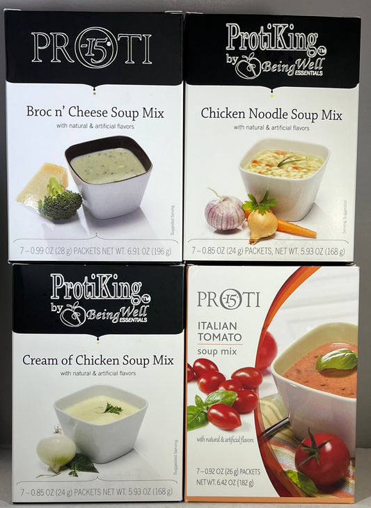 Proti King Variety Soup Bundle 28 servings - 4 flavors