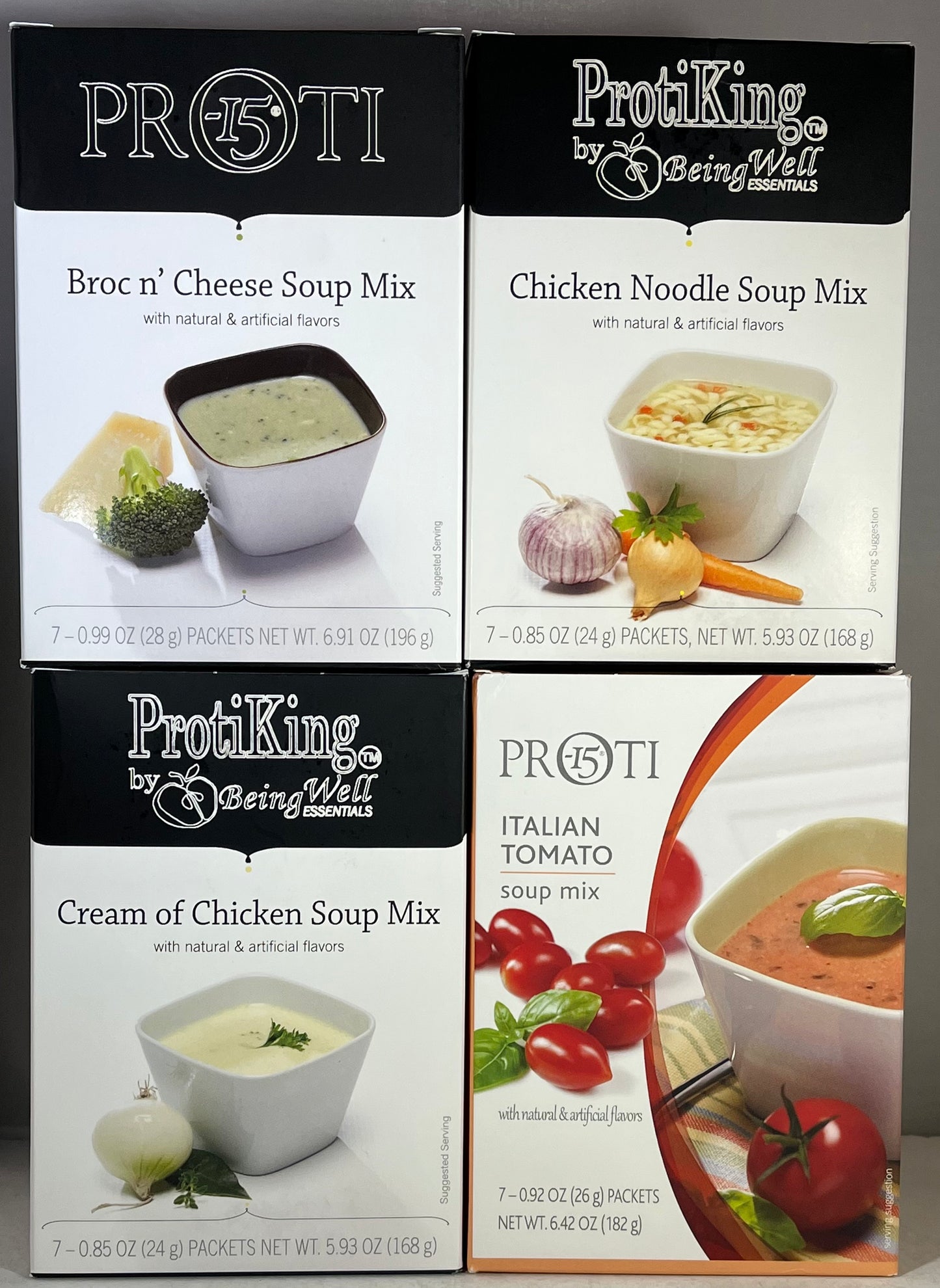 Proti King  Variety Soup Bundle 28 servings - 4 flavors