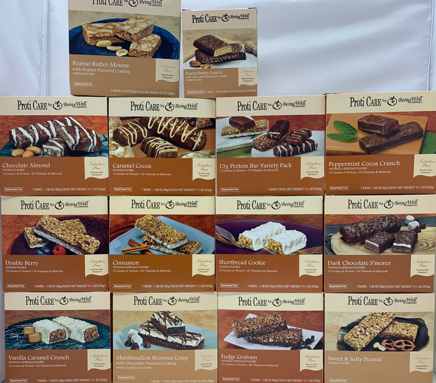 Proti Care Protein Bars Single Boxes with 10-15g protein