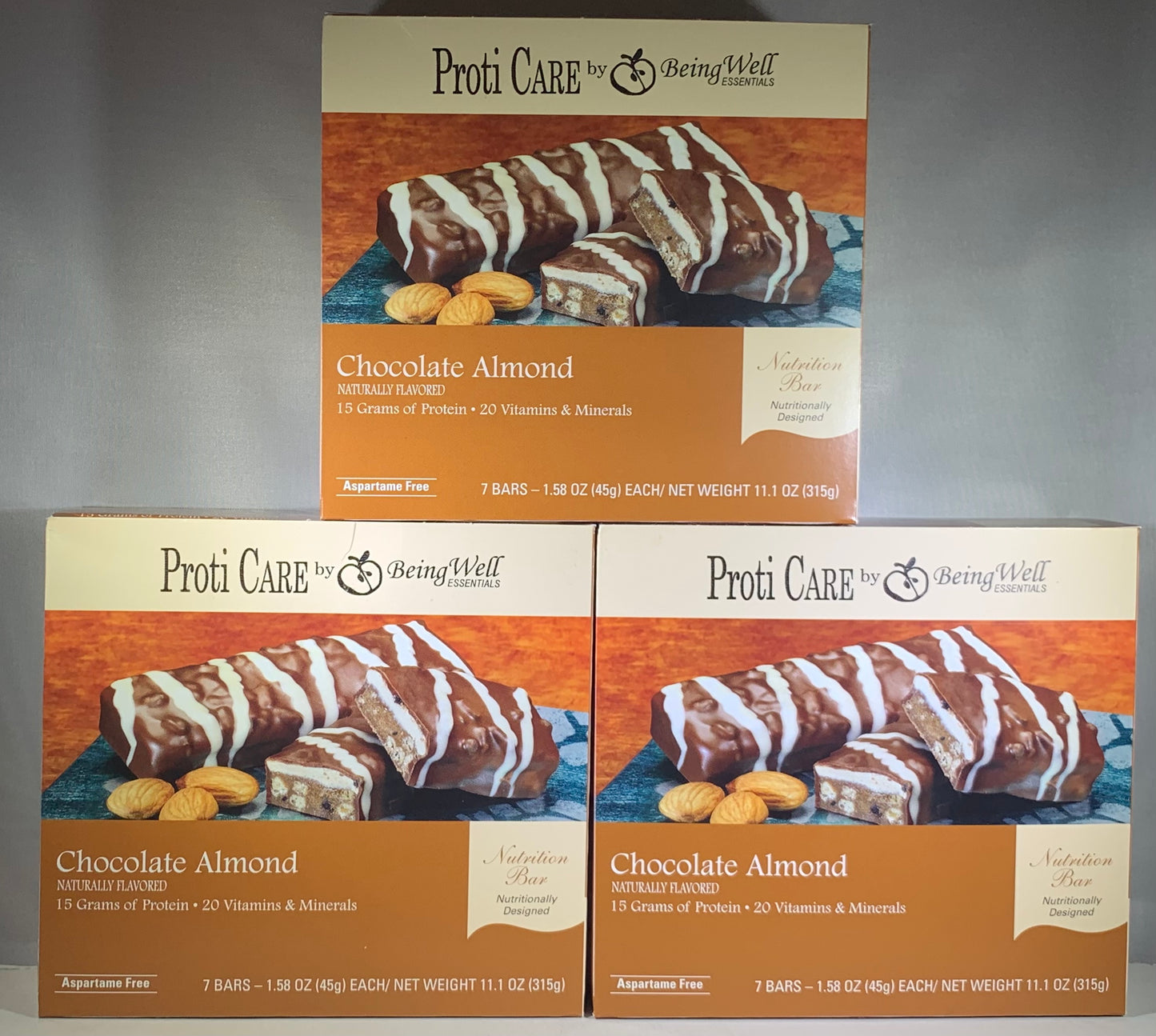Proti Care Bar Triple Boxes -  7 servings - Multiple Flavor Options