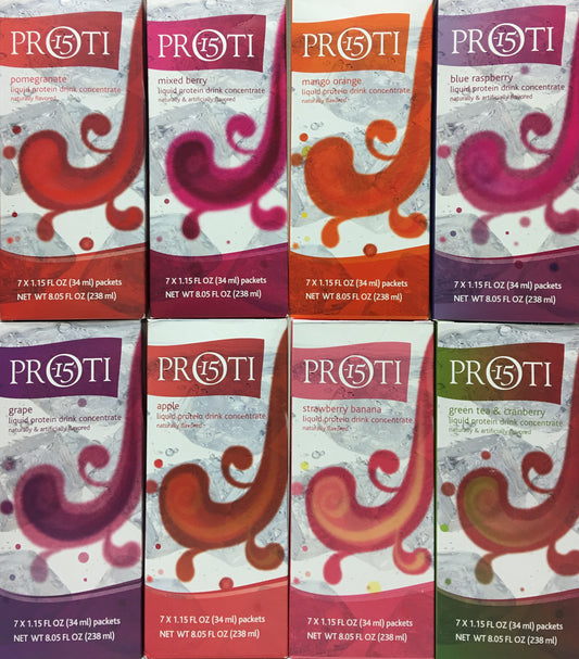 Proti King Fruit Drink Protein Liquid  Proti15 - All Flavors - 7 servings per box