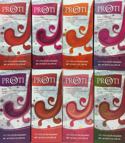 Proti King Fruit Drink Protein Liquid  Proti15 - All Flavors - 7 servings per box