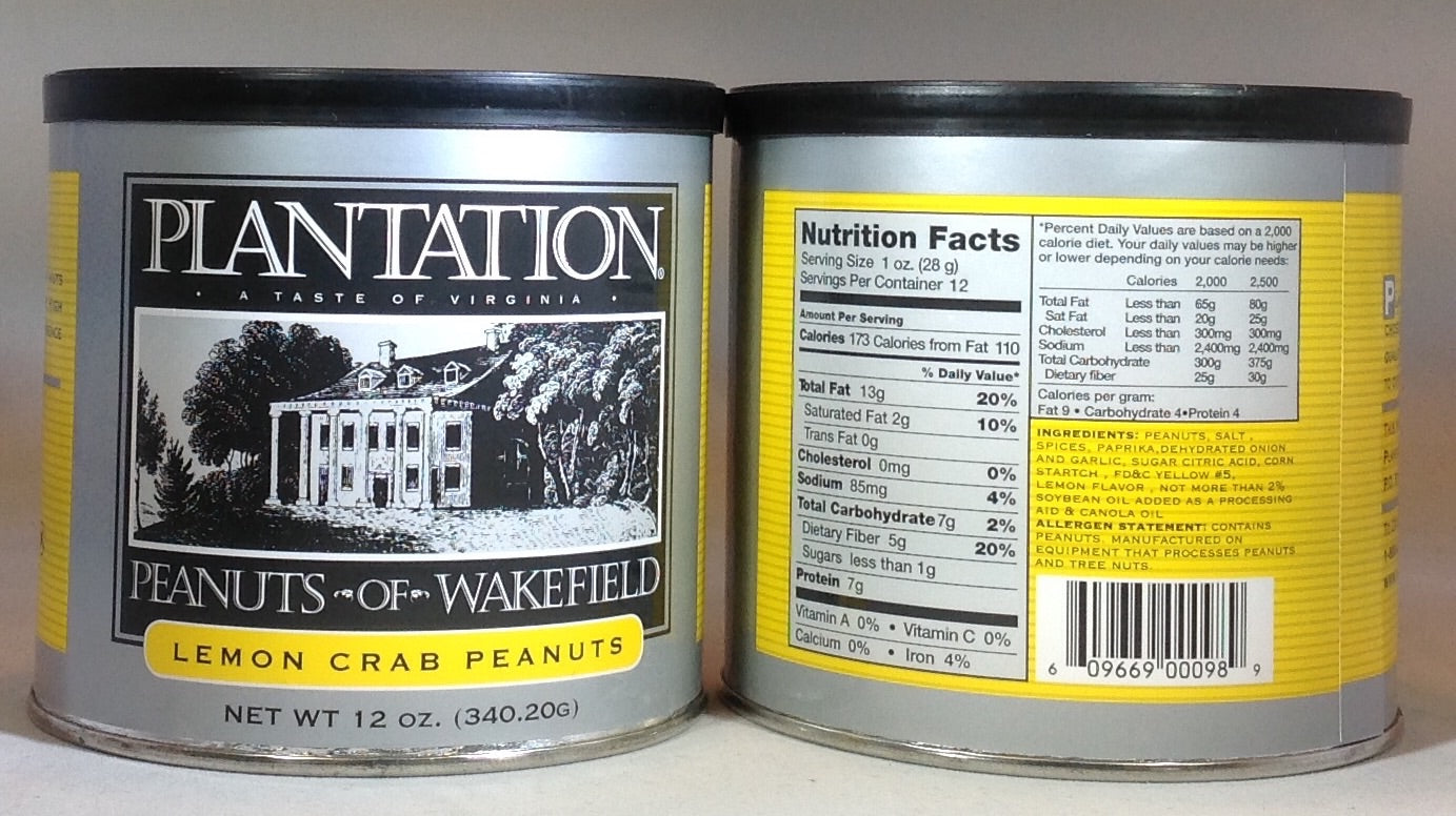 Plantation Peanuts of Wakefield Twin Packs - 2 x 10oz. tins