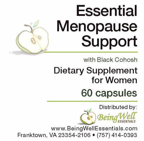 Essential Menopause Support with Black Cohosh dietary supplement for Women 60 capsules