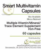 Smart Multivitamin 60 CAPSULES -Bio-Available Micro-Nutrient Iron Free Formula